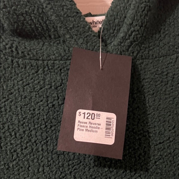 perfectwhitetee Reese reverse fleece hoodie- Color Pine - Picture 2 of 2